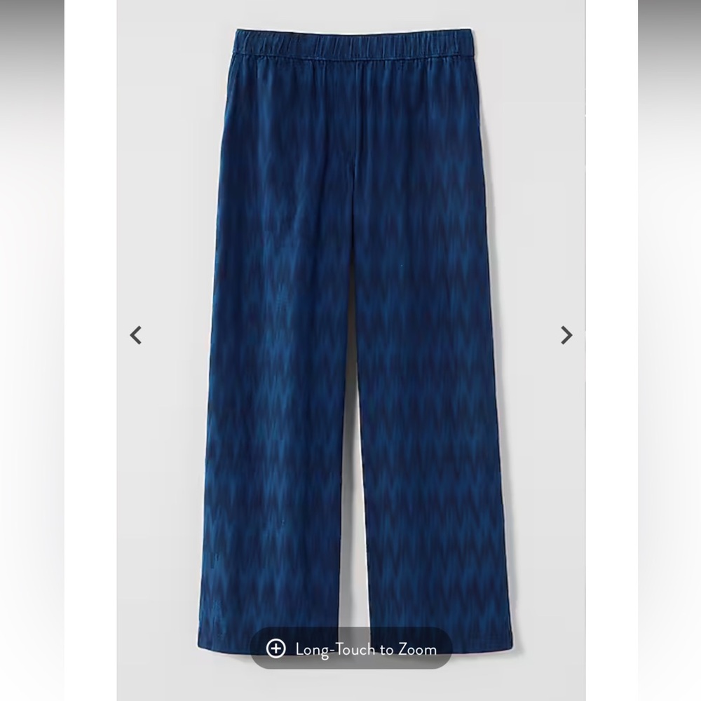 NWT J.Jill Pure Jill Indigo Dobby Crops in Odisha Wash - Picture 6 of 12